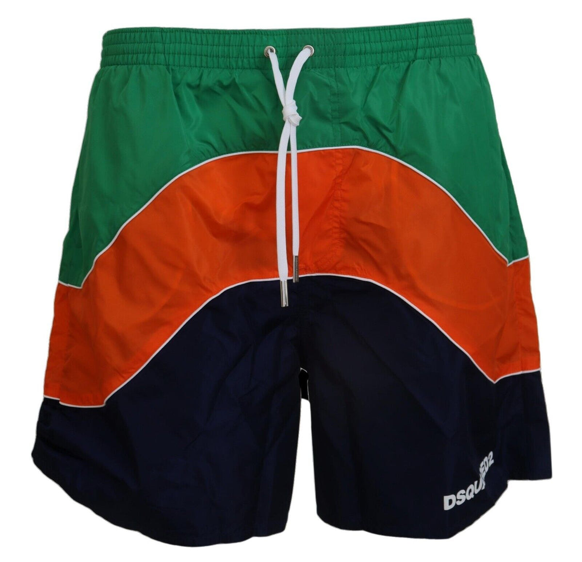 Dsquared² Multicolor Logo Print Men Beachwear Swimwear Short - BrandFit 88