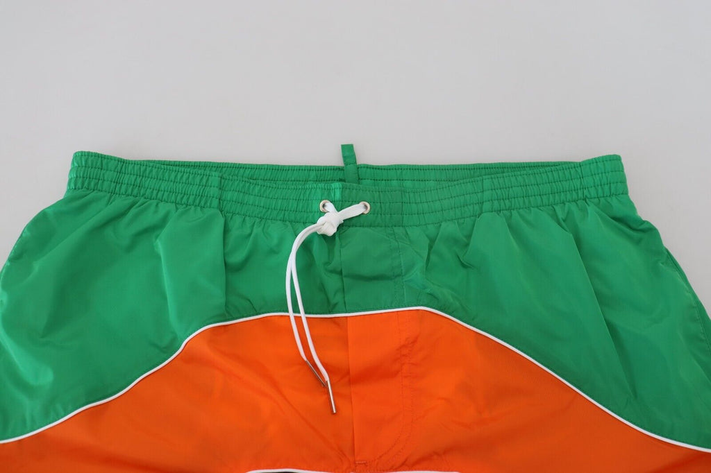 Dsquared² Multicolor Logo Print Men Beachwear Swimwear Short - BrandFit 88