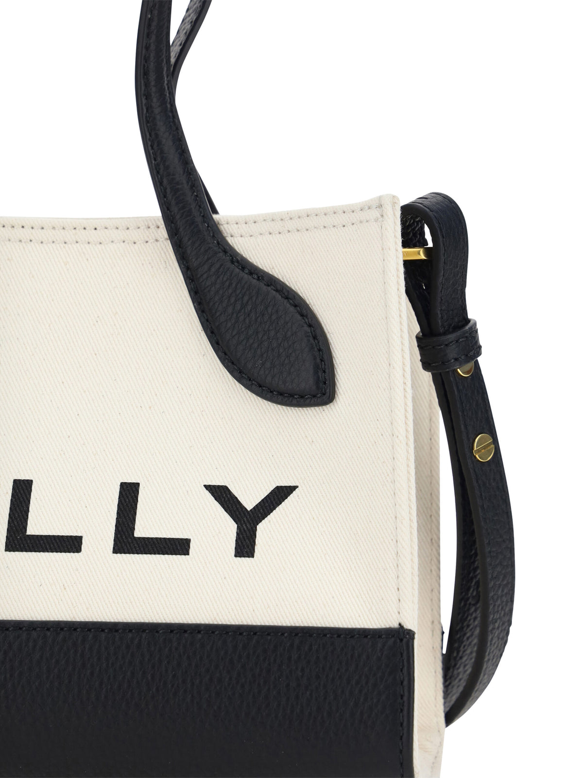 Bally White and Black Leather Mini Handbag - BrandFit 88