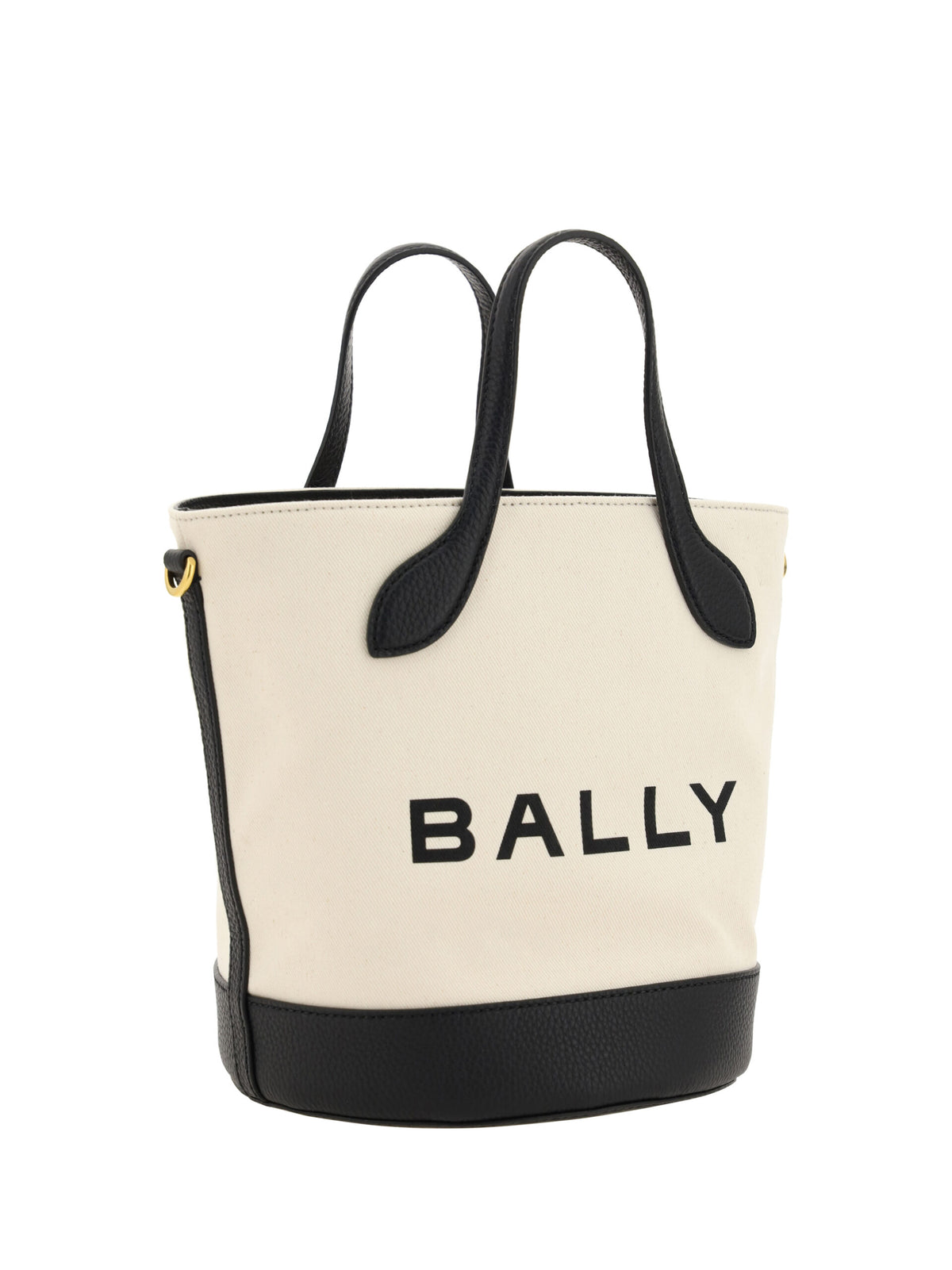 Bally White and Black Leather Bucket Bag - BrandFit 88
