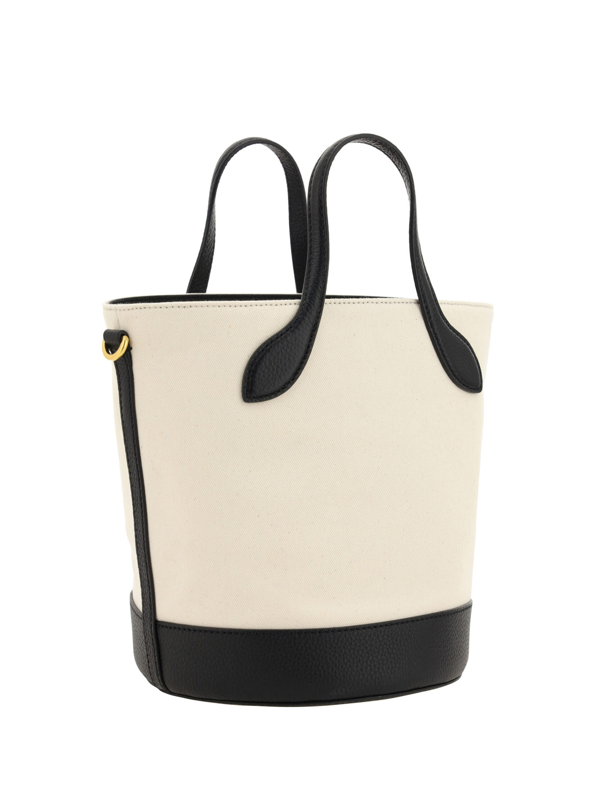 Bally White and Black Leather Bucket Bag - BrandFit 88