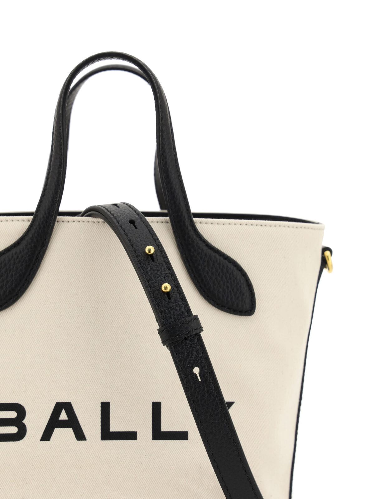 Bally White and Black Leather Bucket Bag - BrandFit 88