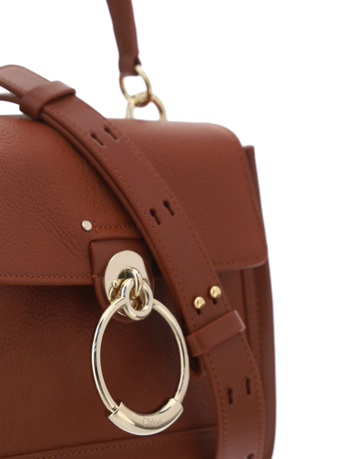 Chloé Brown Calf Leather Tess Handbag - BrandFit 88