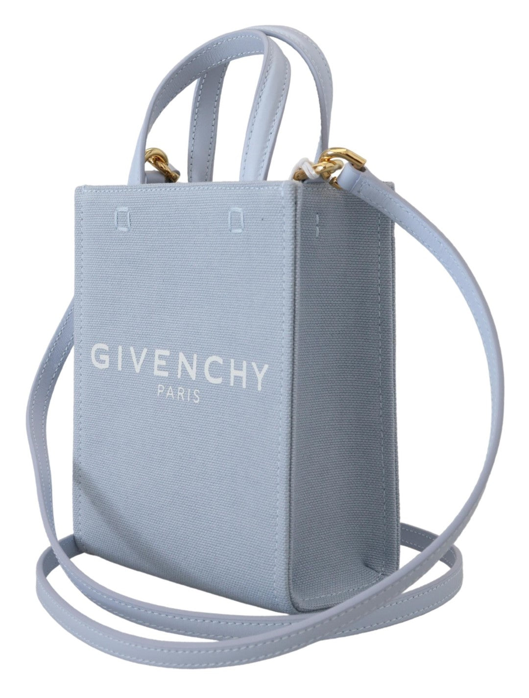 Givenchy Blue Coated Canvas Vertical Cloud Mini Shoulder Bag - BrandFit 88