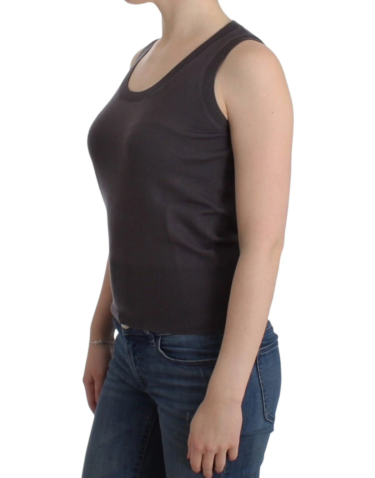 John Galliano Brown knit tank top John Galliano