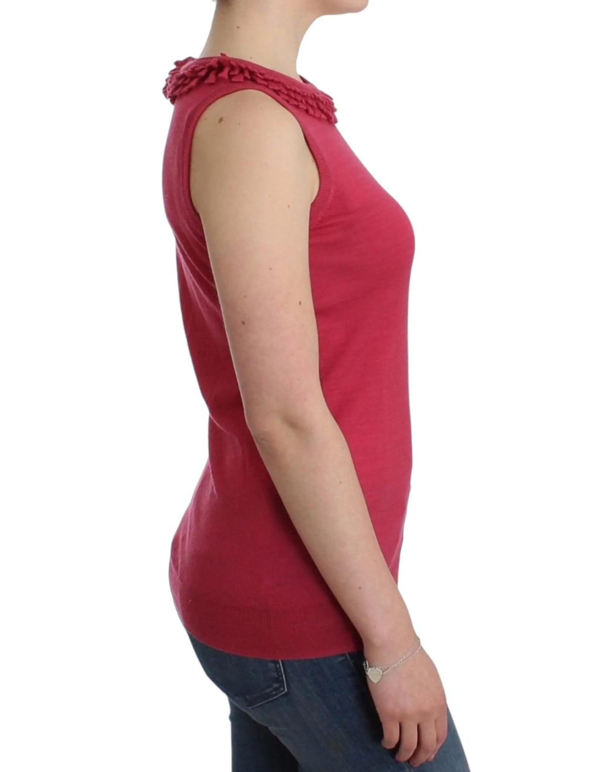 John Galliano Pink wool knit top John Galliano