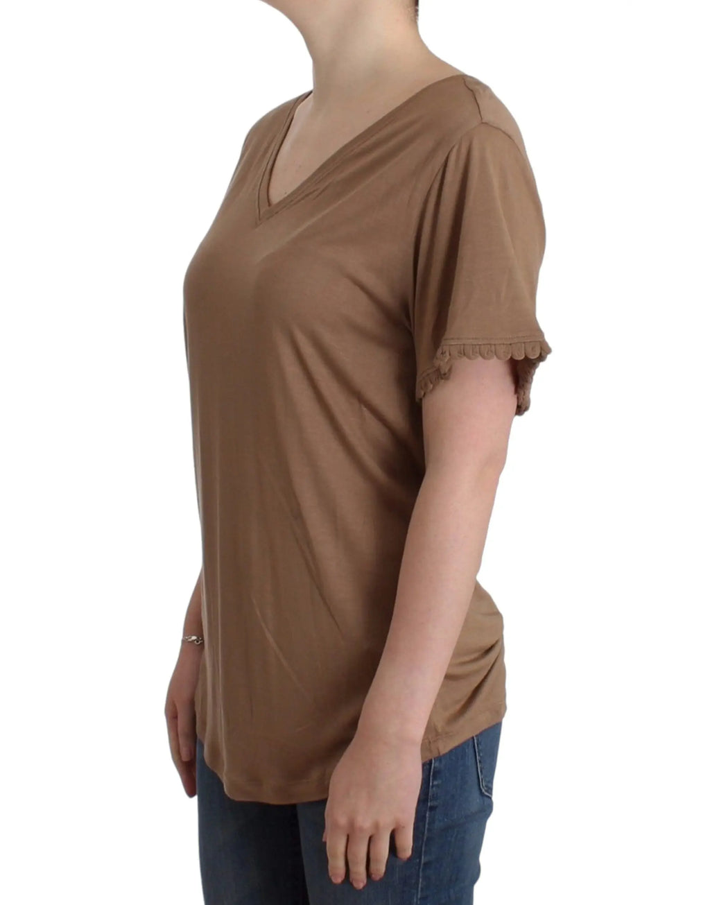 John Galliano Brown shortsleeved top John Galliano