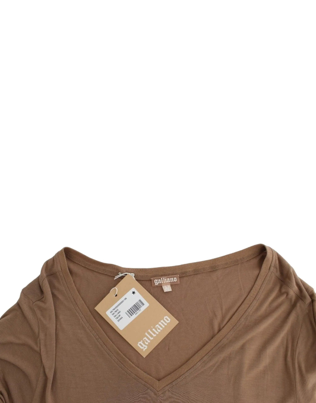 John Galliano Brown shortsleeved top John Galliano