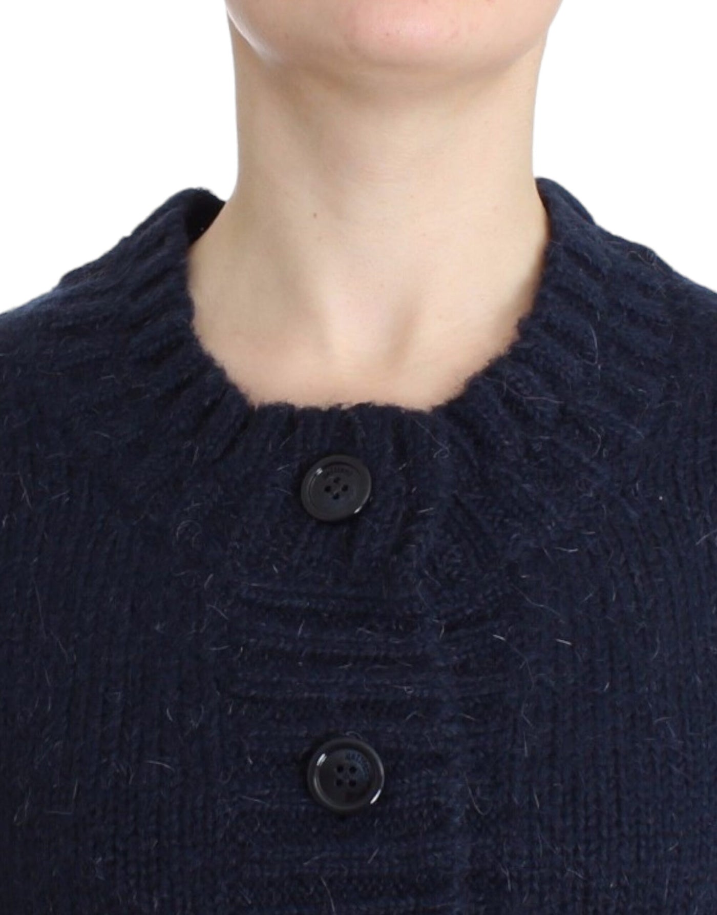 John Galliano Blue cropped cardigan