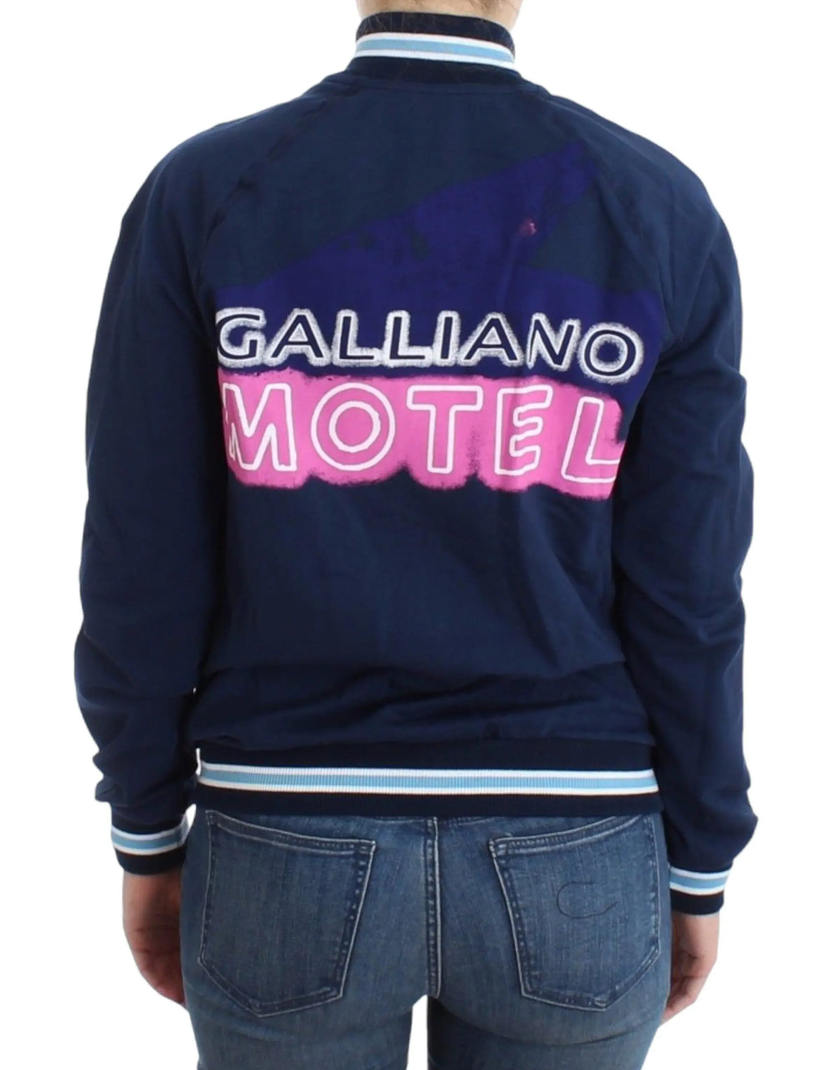 John Galliano Blue zip cotton cardigan John Galliano