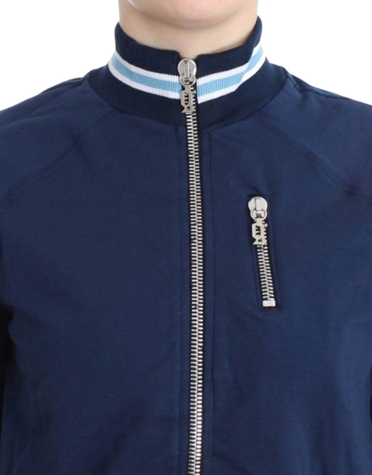 John Galliano Blue zip cotton cardigan John Galliano