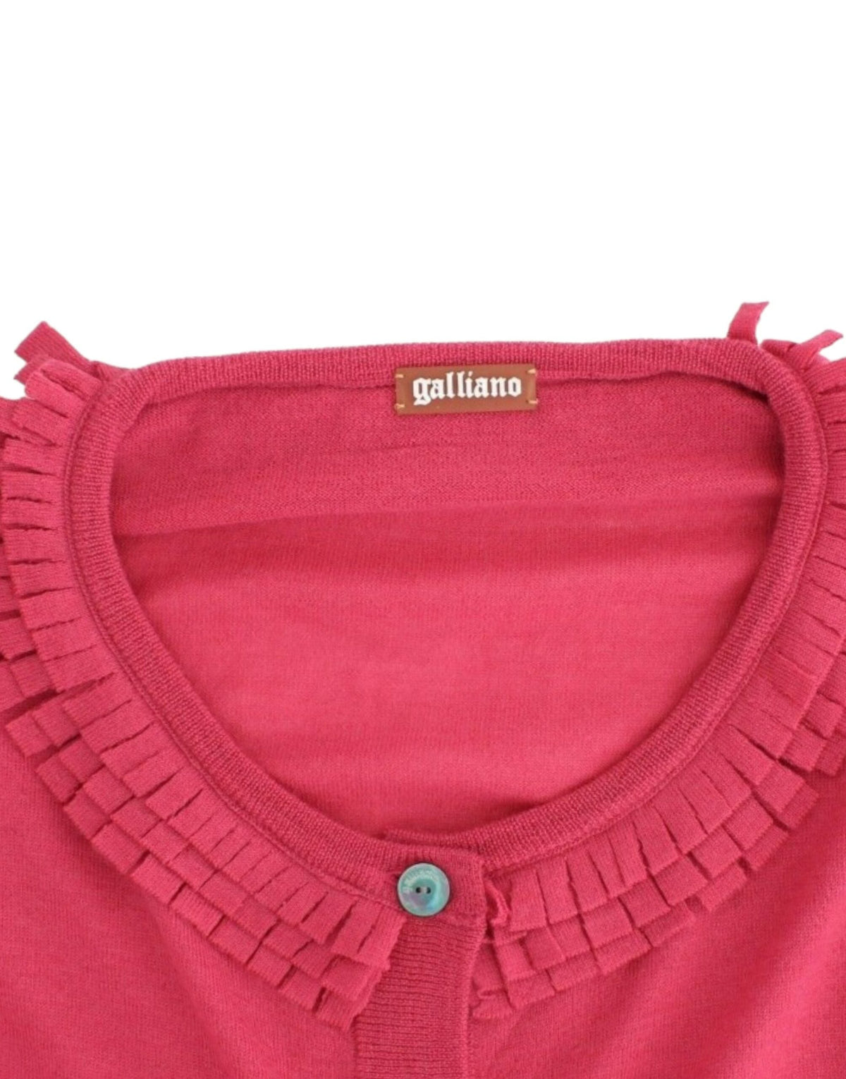 John Galliano Pink wool cardigan John Galliano