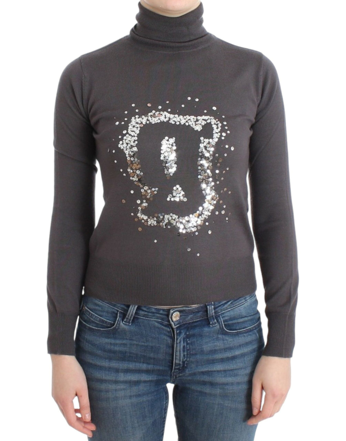 John Galliano Brown turtleneck cotton sweater John Galliano