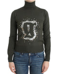 John Galliano Green wool turtleneck sweater John Galliano