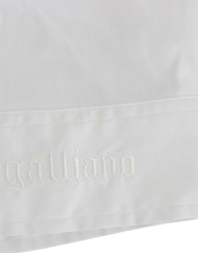 John Galliano White Cotton Shirt Top
