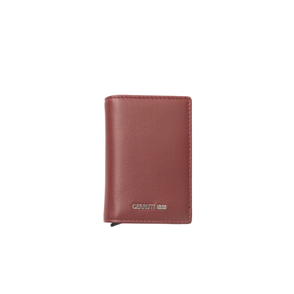 Cerruti 1881 Red Calfskin Men Wallet - BrandFit 88