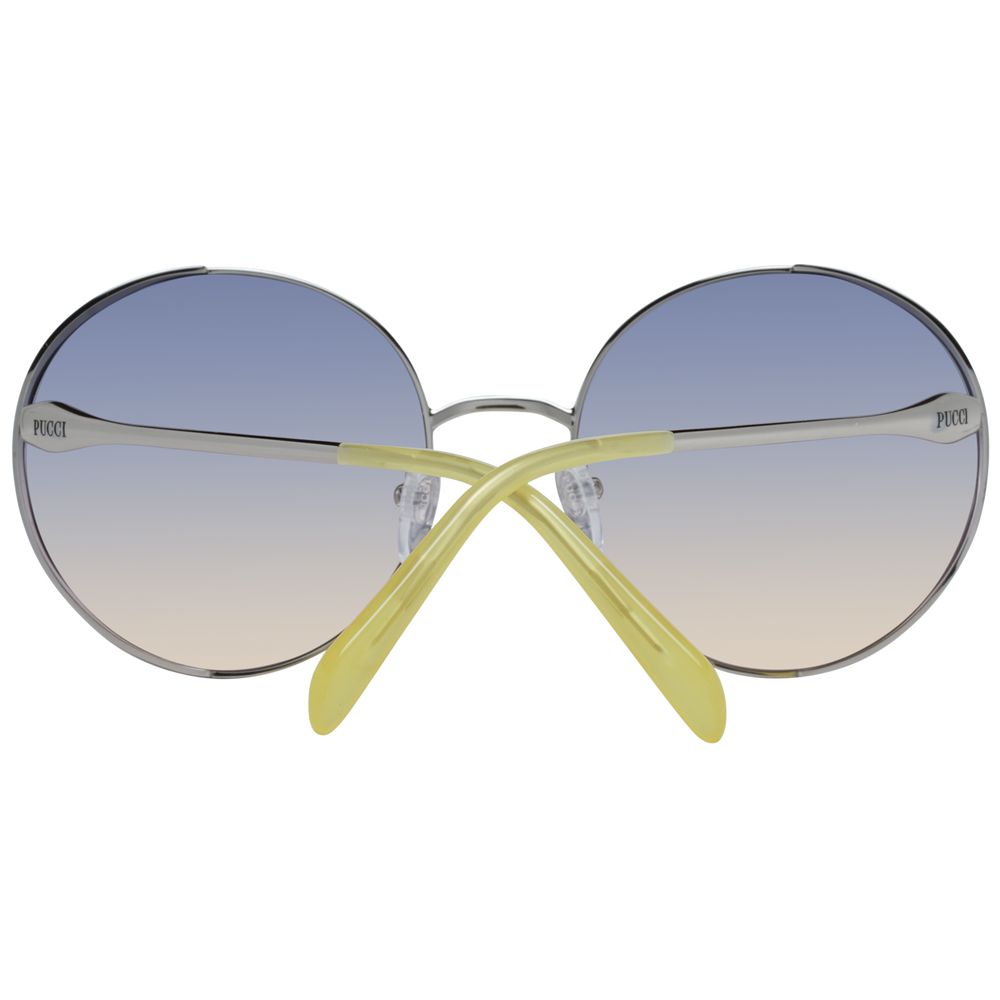 Emilio Pucci Silver Metal Sunglasses