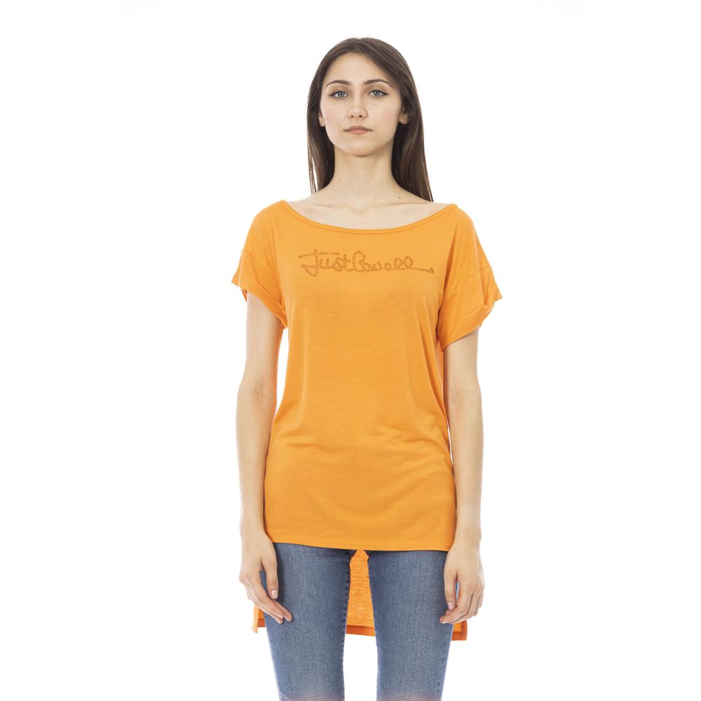 Just Cavalli Orange Cotton Women T-Shirt - BrandFit 88