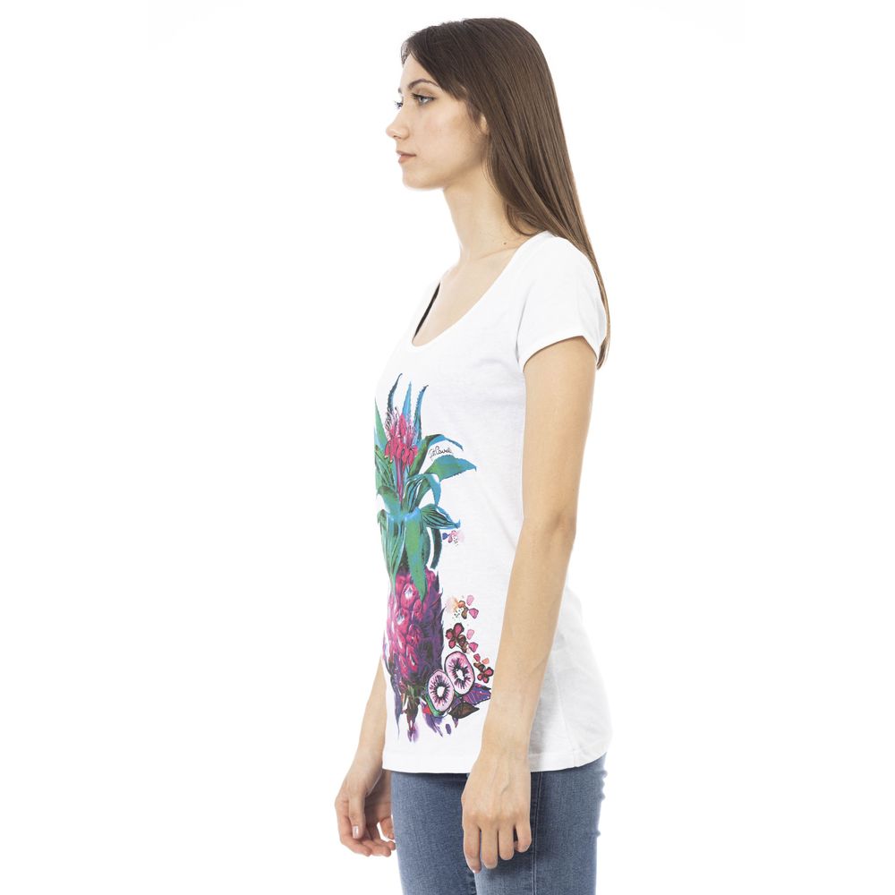 Just Cavalli White Cotton Women T-Shirt - BrandFit 88