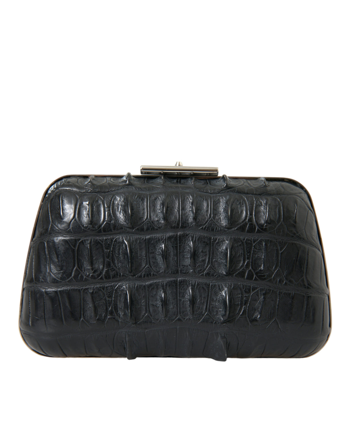 Balenciaga Black Exotic Skin Leather Shoulder Crossbody Box Clutch Bag - BrandFit 88