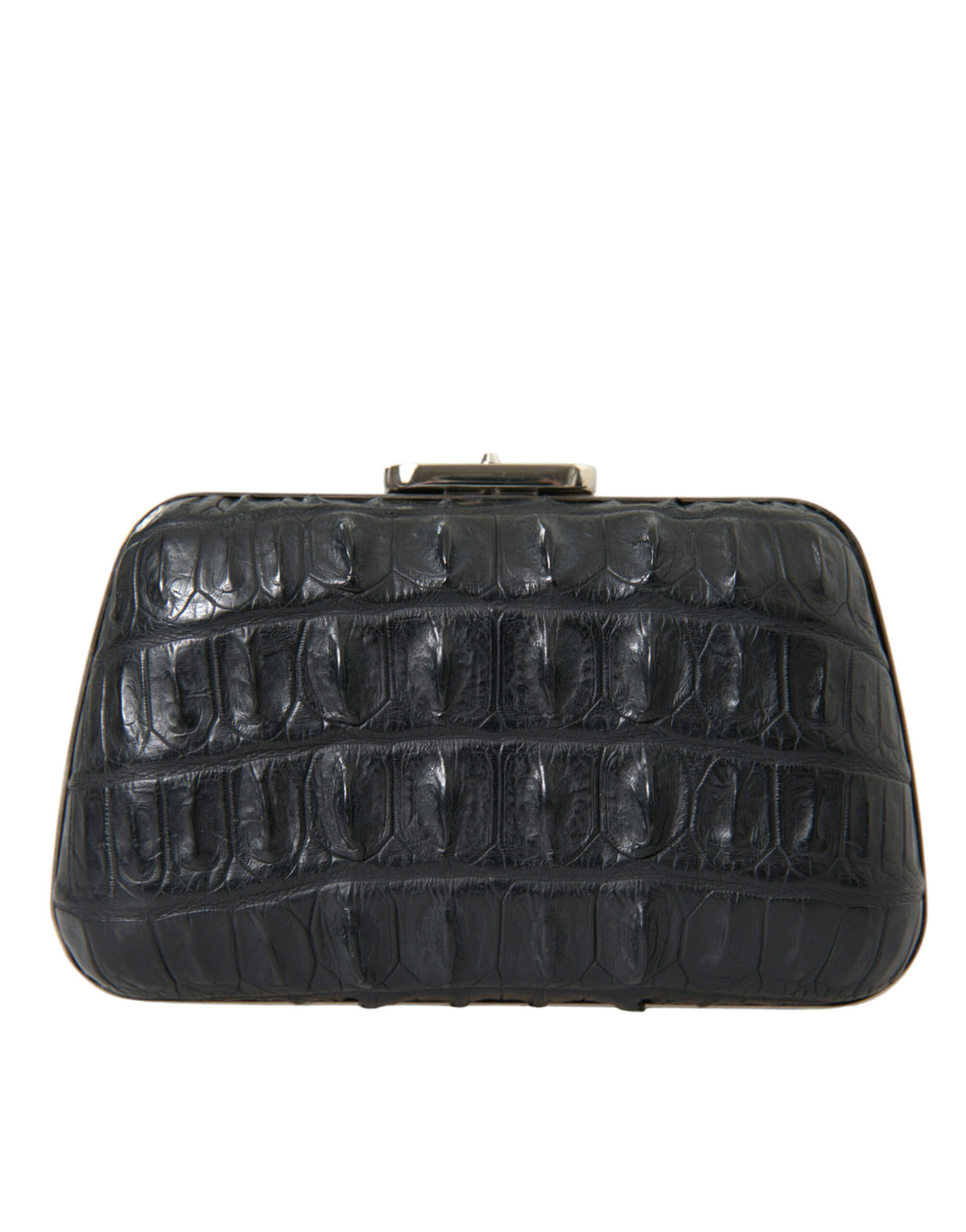 Balenciaga Black Exotic Skin Leather Shoulder Crossbody Box Clutch Bag - BrandFit 88