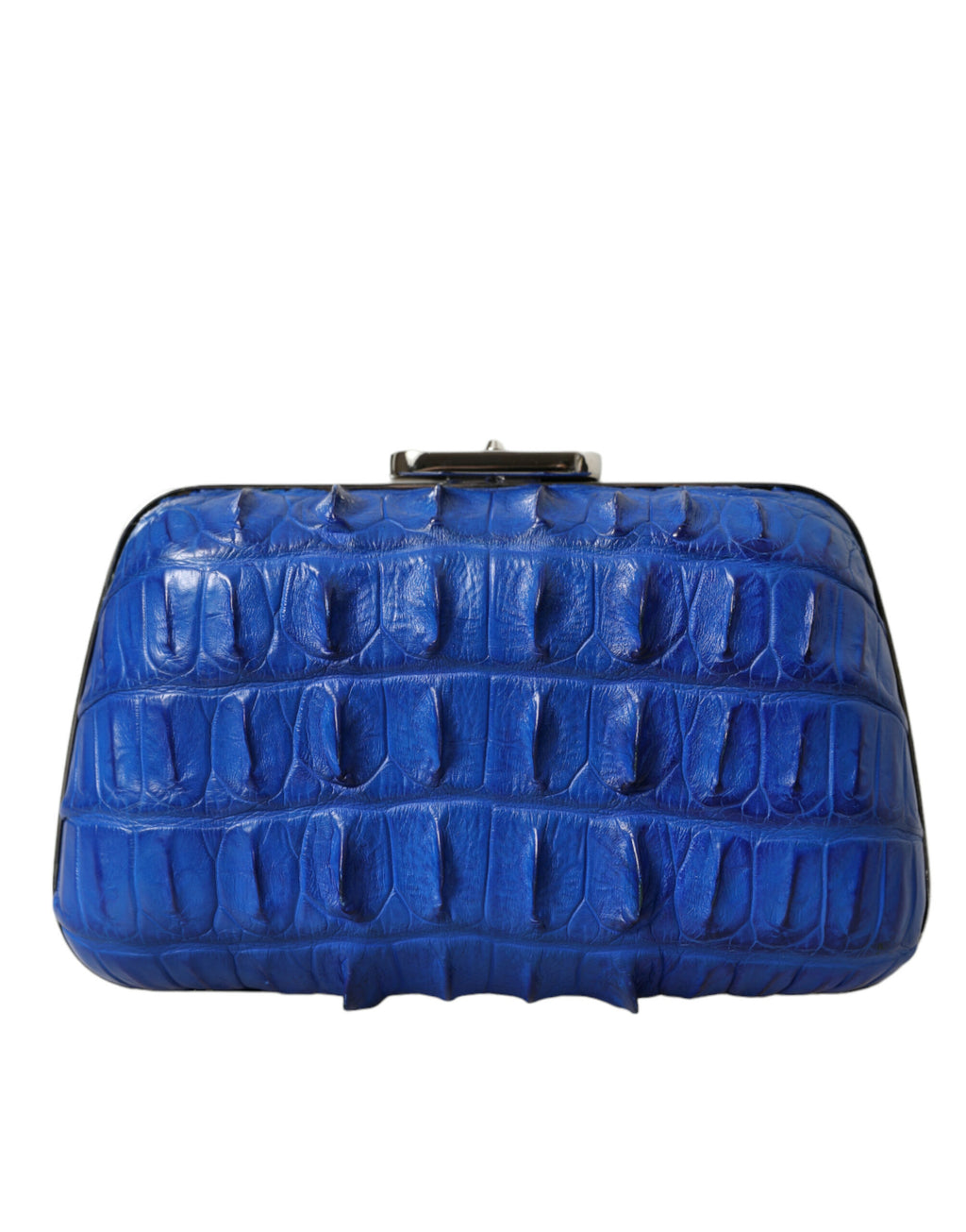 Balenciaga Blue Exotic Skin Leather Shoulder Crossbody Box Clutch Bag - BrandFit 88