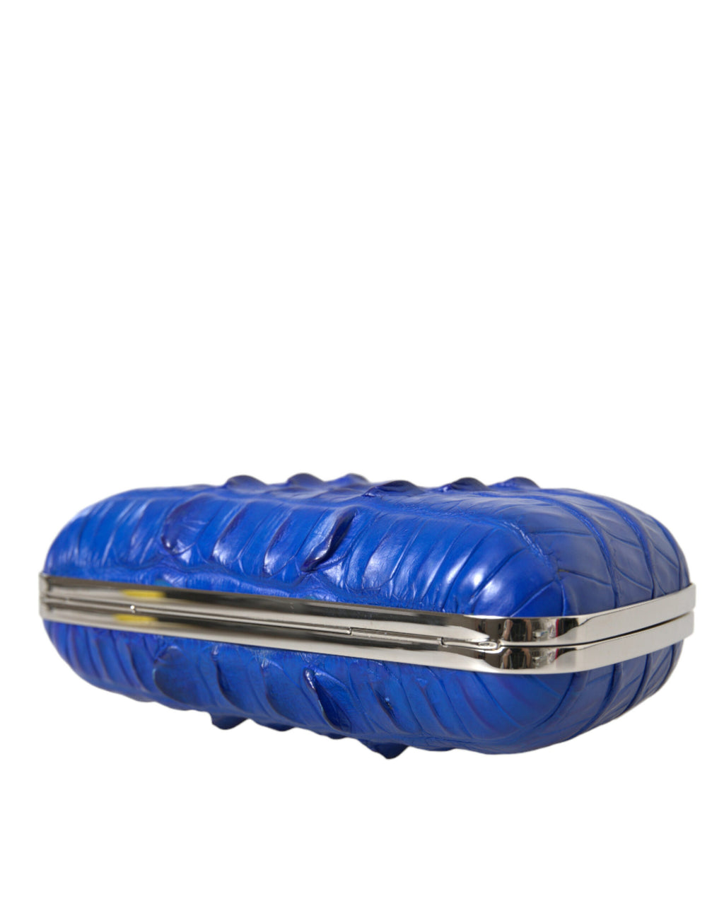 Balenciaga Blue Exotic Skin Leather Shoulder Crossbody Box Clutch Bag - BrandFit 88