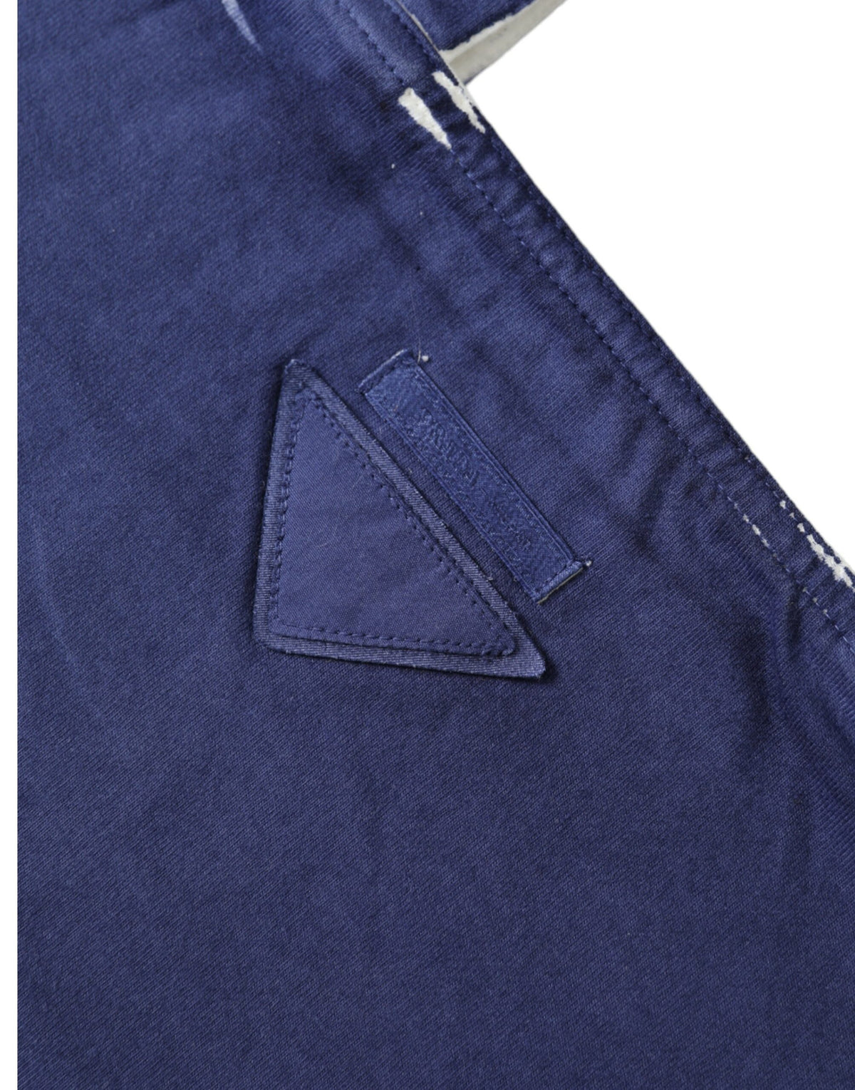 Prada Blue Jersey Fabric Logo Shoulder Shopping Tote Shopping Bag - BrandFit 88