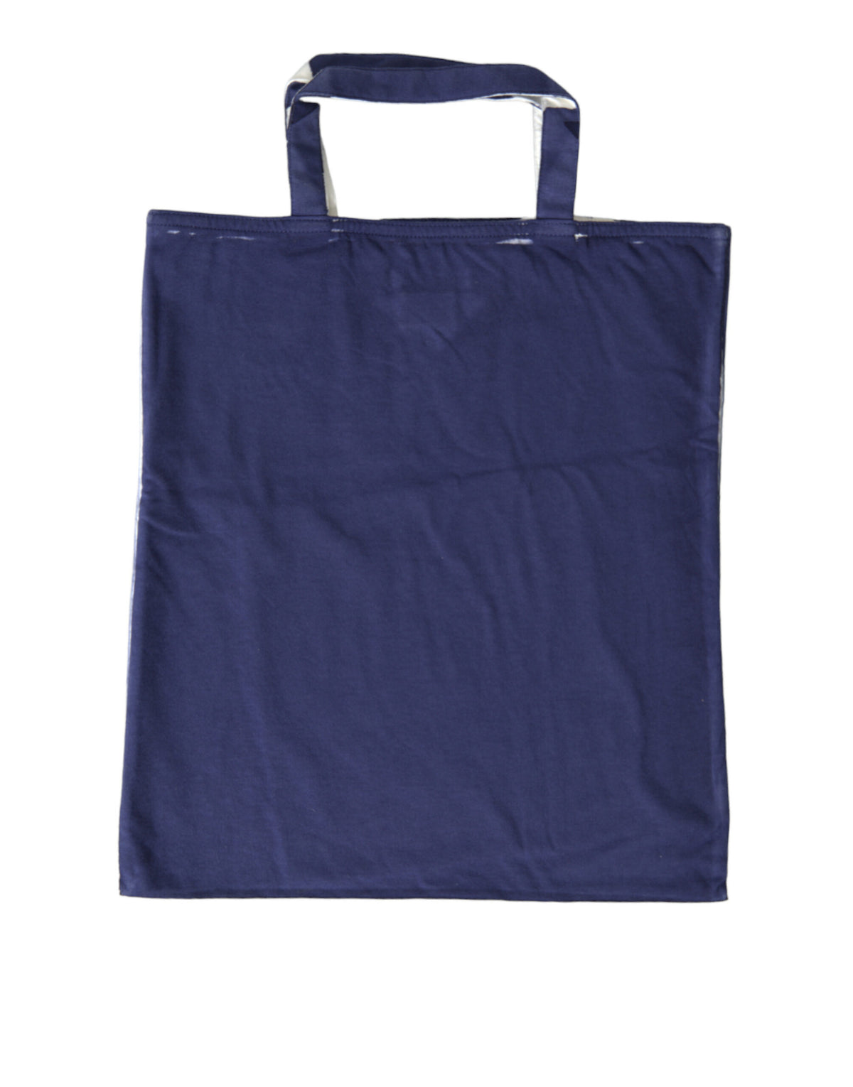 Prada Blue Jersey Fabric Logo Shoulder Shopping Tote Shopping Bag - BrandFit 88