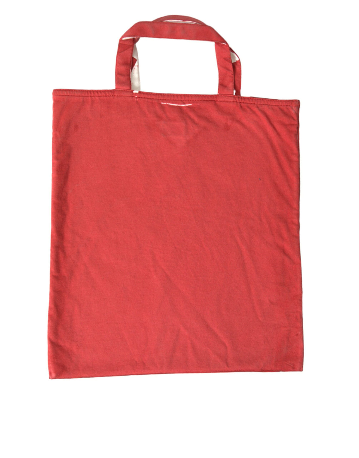 Prada Red Jersey Fabric Logo Shoulder Shopping Tote Bag - BrandFit 88