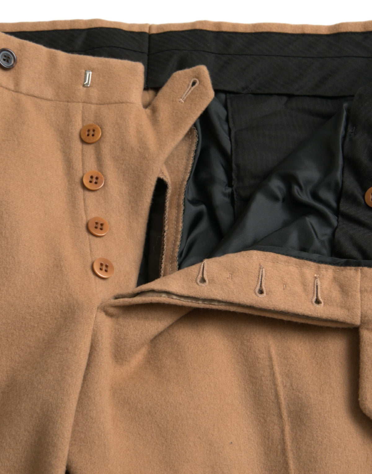 Prada Beige Cashmere Men Straight Fit Dress Pants - BrandFit 88