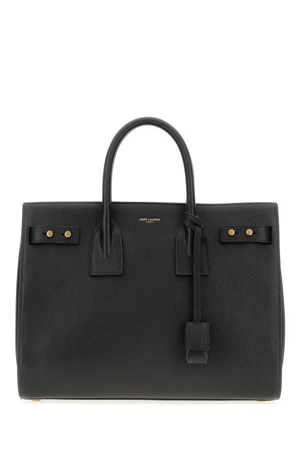 Saint Laurent Black Calf Leather Sac De Jour Handbag - BrandFit 88