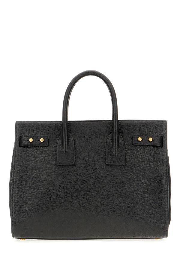 Saint Laurent Black Calf Leather Sac De Jour Handbag - BrandFit 88