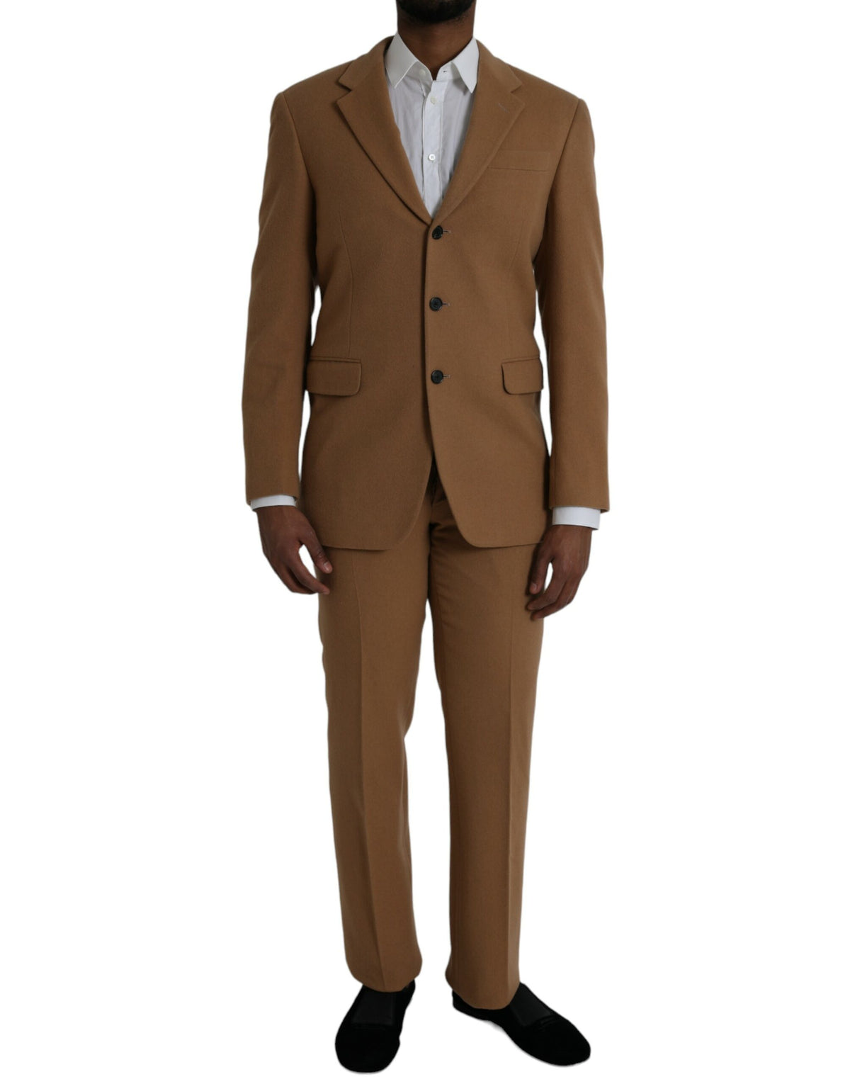 Prada Brown Cashmere 2 Piece Single Breasted Suit - BrandFit 88