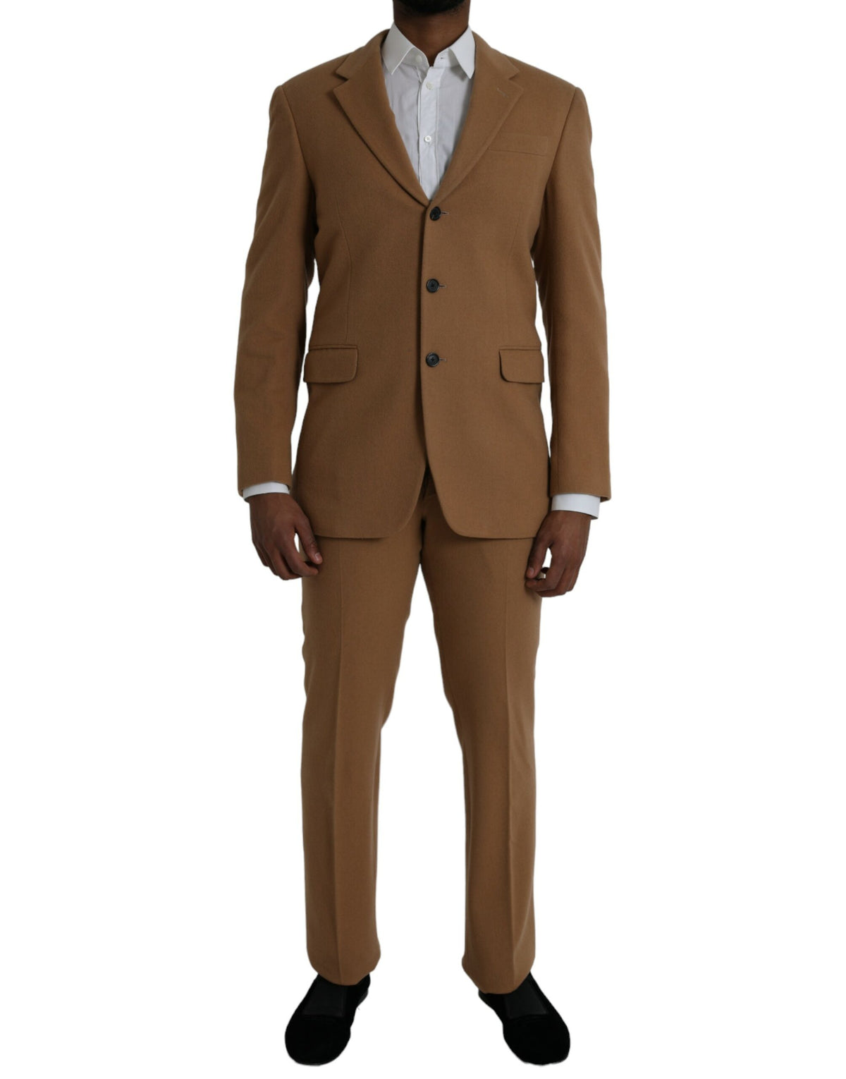 Prada Brown Cashmere 2 Piece Single Breasted Suit - BrandFit 88