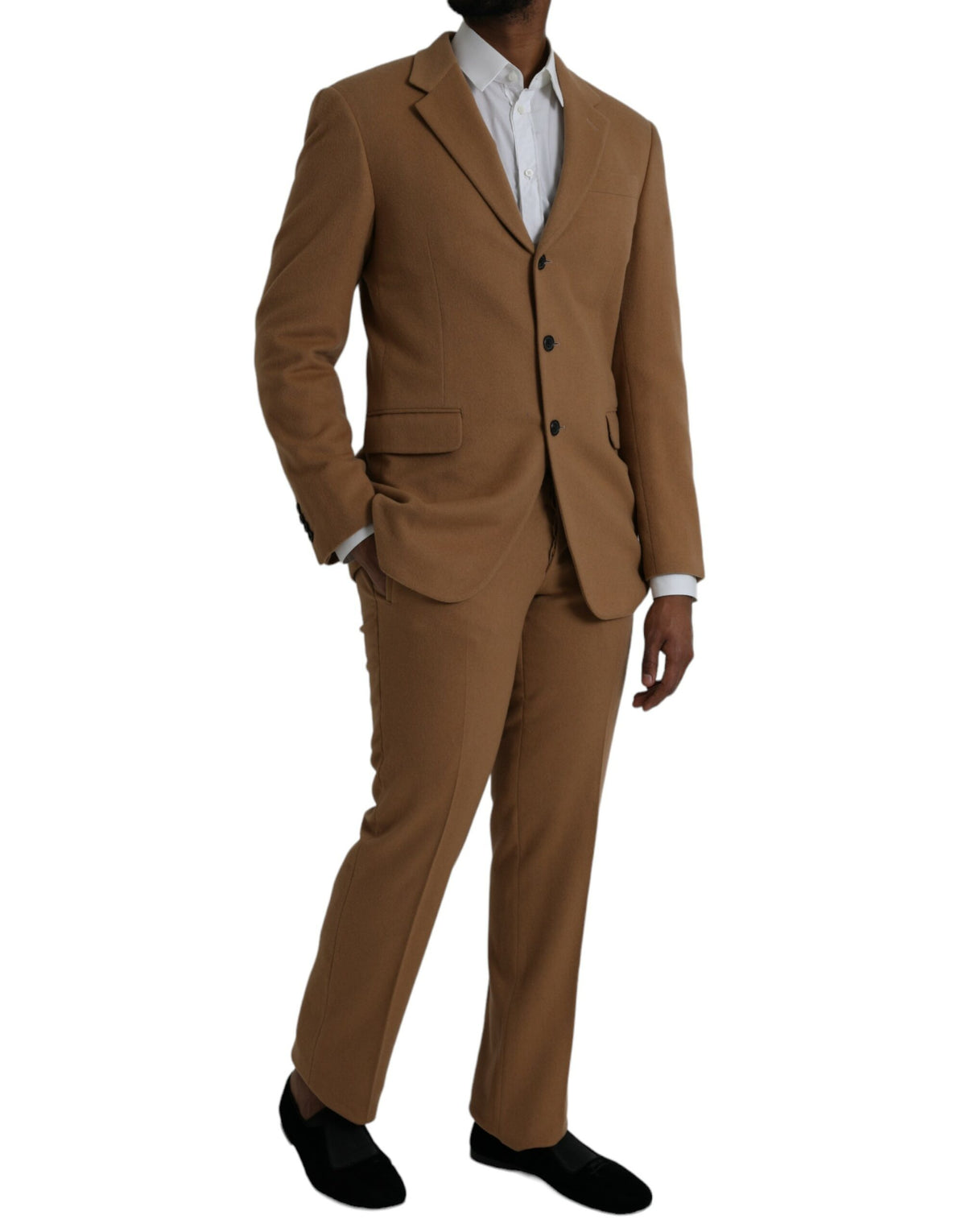 Prada Brown Cashmere 2 Piece Single Breasted Suit - BrandFit 88