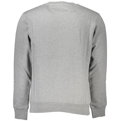 La Martina Gray Cotton Men's Crewneck Sweater
