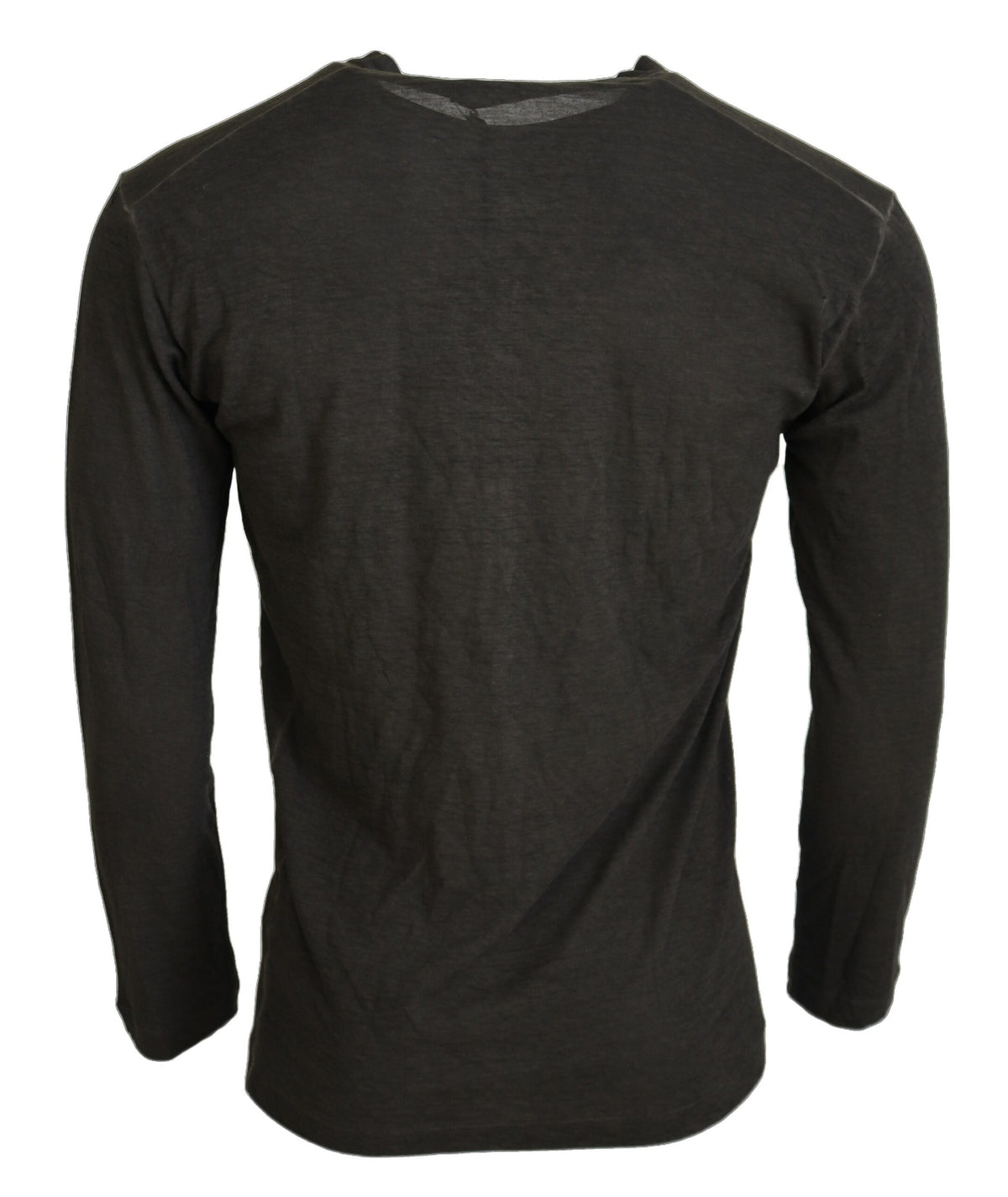 Dsquared² Gray Cotton Linen Long Sleeves Pullover Sweater - BrandFit 88