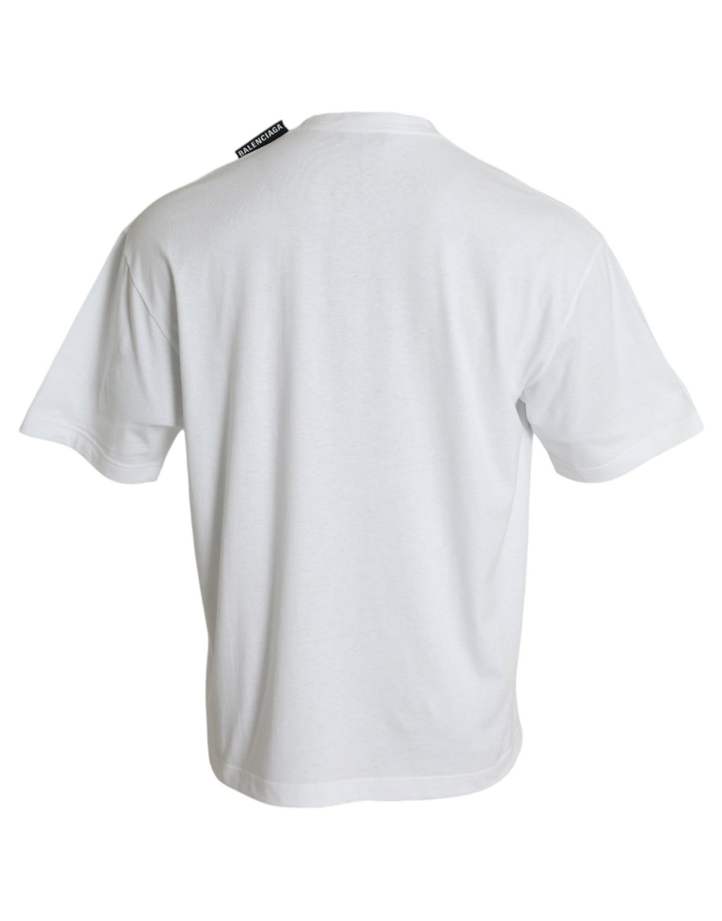 Balenciaga Off White Cotton Jersey Round Neck T-shirt - BrandFit 88