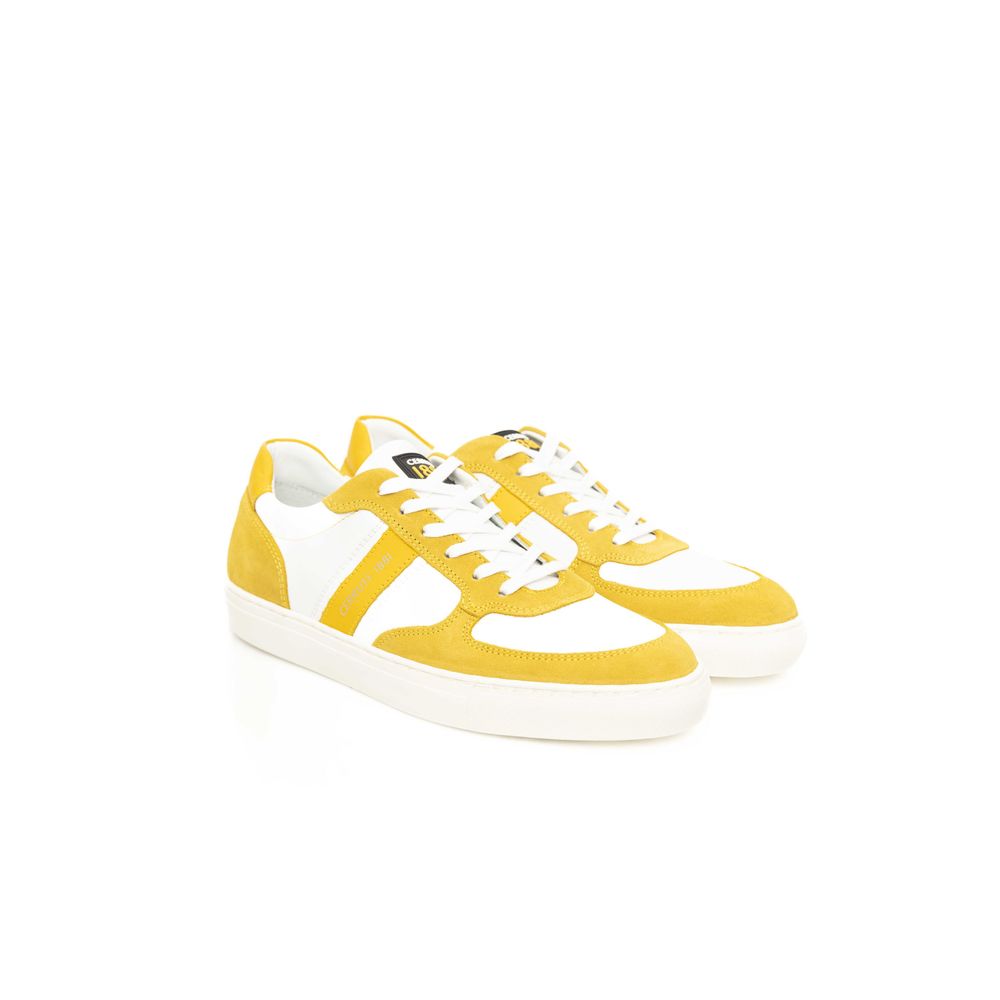 Cerruti 1881 Yellow Cowhide Men Sneaker - BrandFit 88