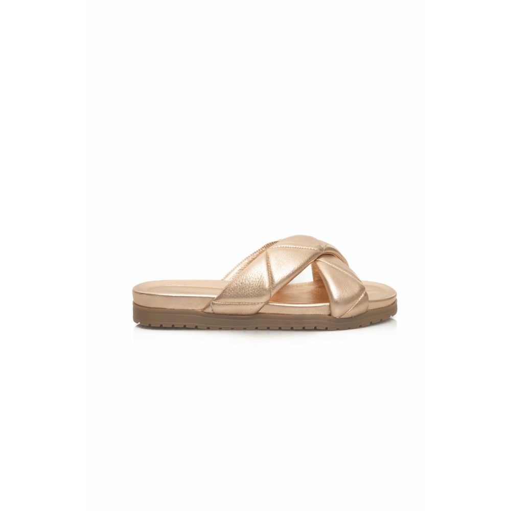 Cerruti 1881 Beige Lambskin Women Sandal