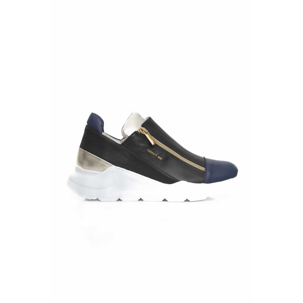 Cerruti 1881 Black Goatskin Women Sneaker - BrandFit 88
