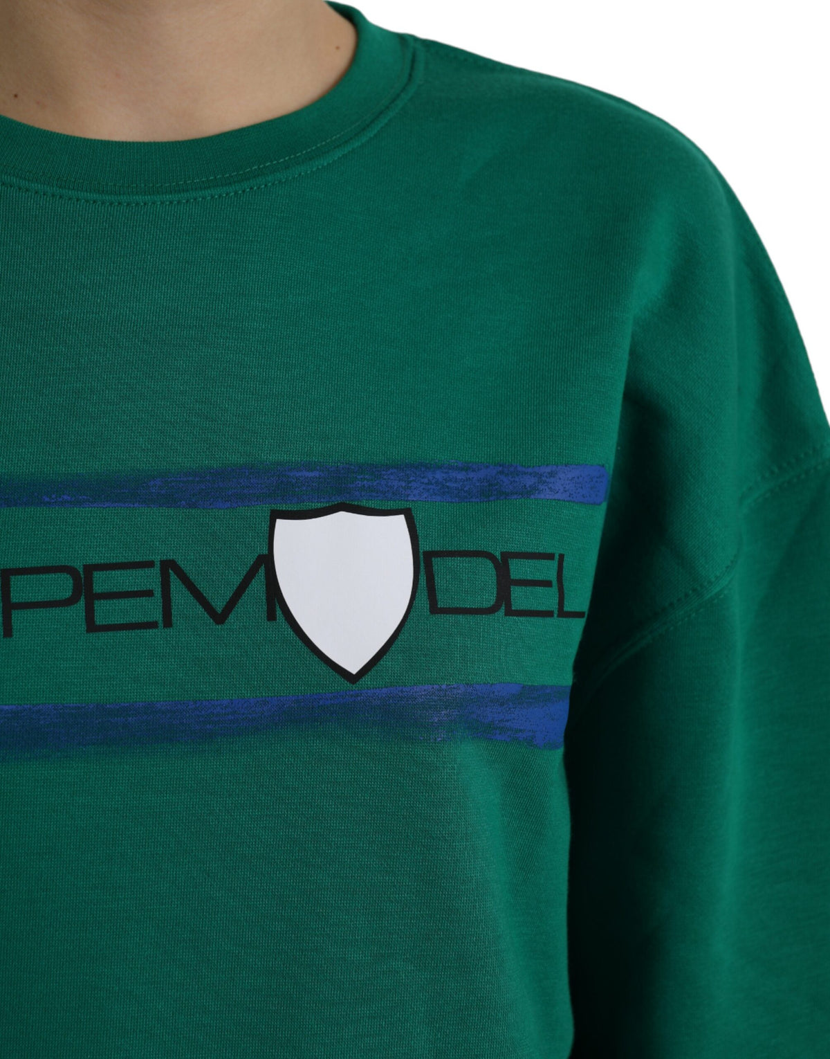 Philippe Model Green Cotton Logo Print Long Sleeves Pullover Sweater - BrandFit 88