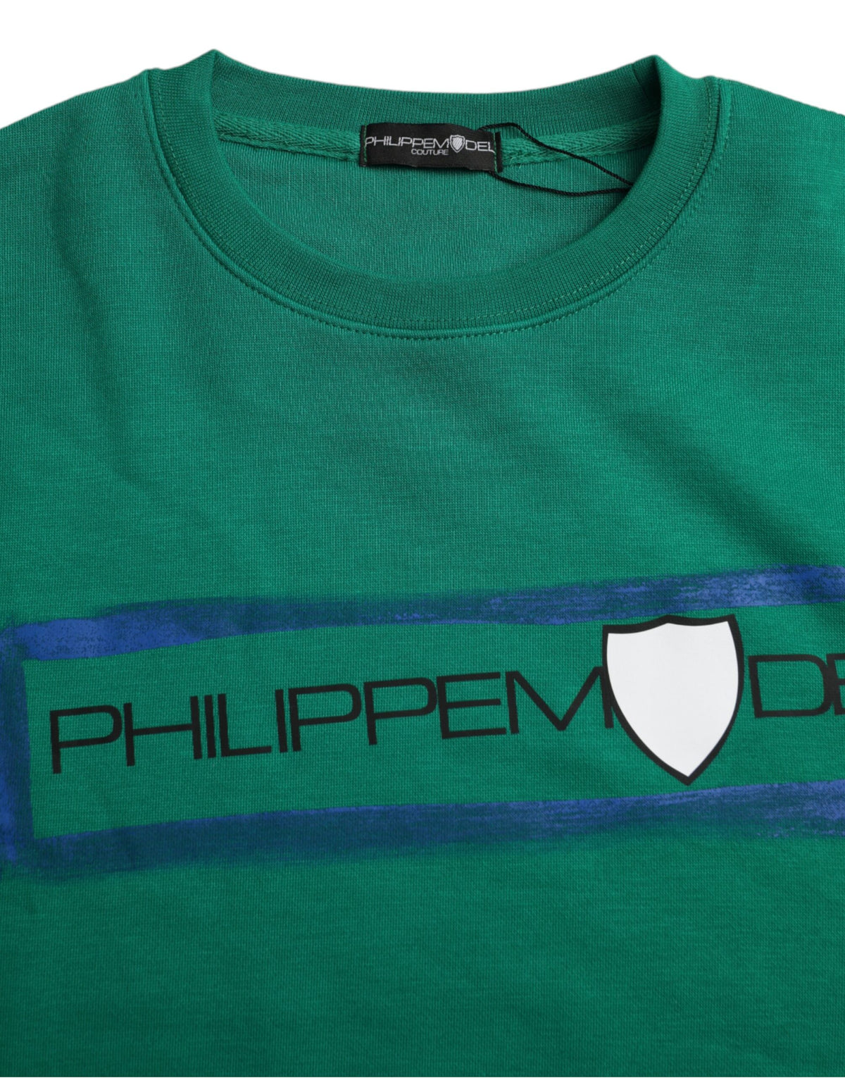 Philippe Model Green Cotton Logo Print Long Sleeves Pullover Sweater - BrandFit 88