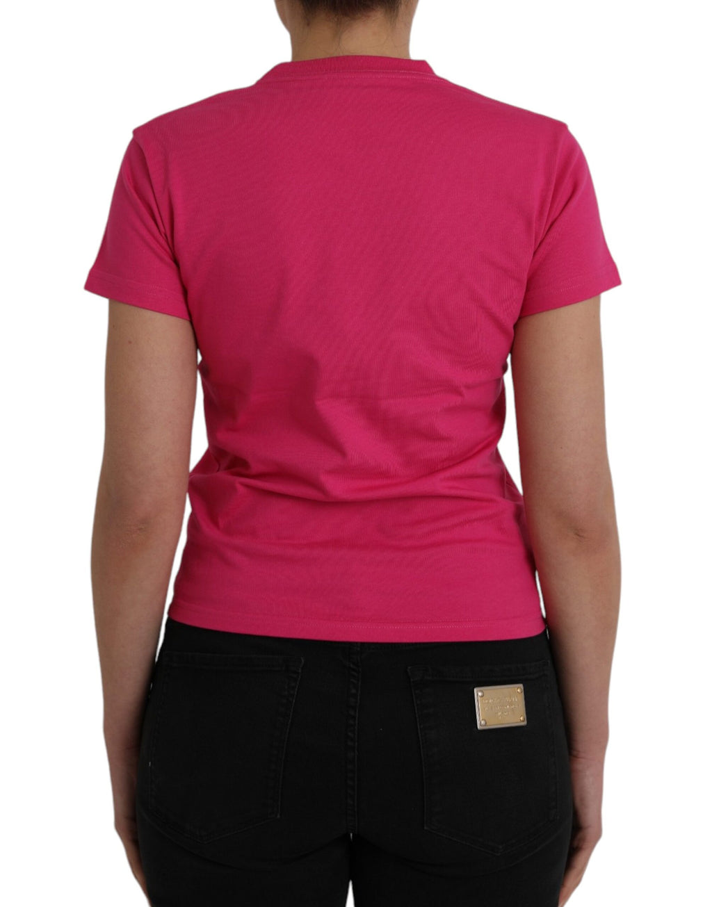 Balenciaga Pink Cotton Crew Neck Short Sleeves Tee T-shirt - BrandFit 88