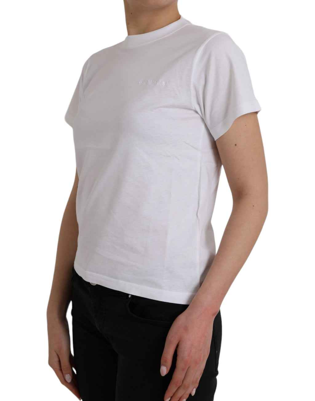 Balenciaga White Cotton Crew Neck Short Sleeves T-shirt - BrandFit 88