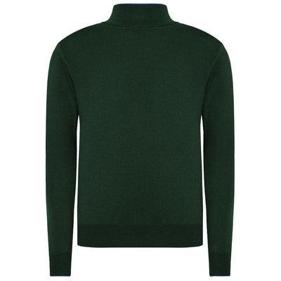 La Martina Green Wool Men Sweater