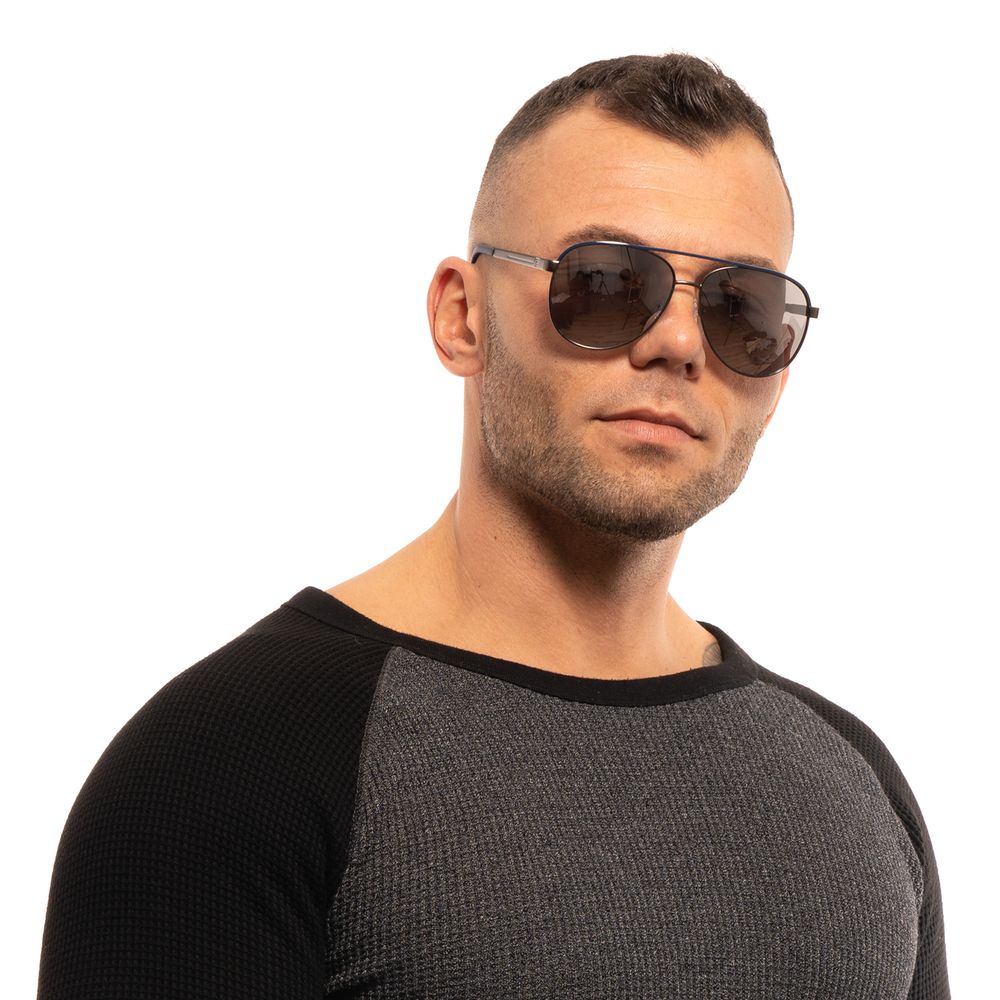 Guess Gray Metal Sunglasses