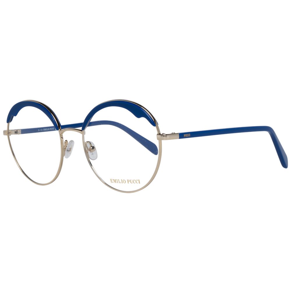 Emilio Pucci Blue Metal & Plastic Glasses (Frames)