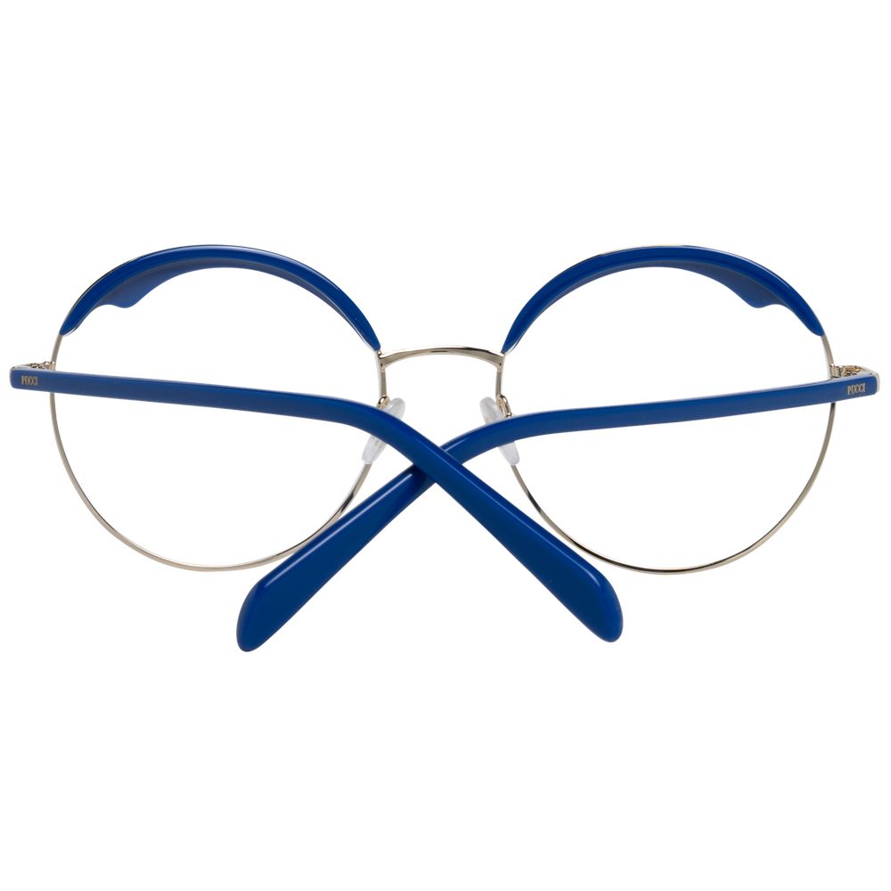 Emilio Pucci Blue Metal & Plastic Glasses (Frames)